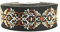 35976 Jacquard-Bordüre, bestickt, 3,5 cm, keltischer Knoten, Braun, 10 m