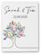 CHRISCK design Personalisiertes Leinwand Gästebuch Hochzeit für Fingerabdrücke - 24x30, 30x40 oder 60x80 cm- Fingerprint Leinwand mit Baum Hochzeitsbaum Wedding Tree