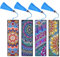 Fanshiontide 4 Stück Diamant Malerei Lesezeichen, 5D DIY Mandala Diamond Painting Lesezeichen, Stickerei Malerei nach Zahlen Kit für Student Graduierung Geburtstag Geschenk und Seite Markierung