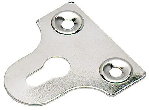 Merriway BH07737, verchromt, 25 mm Spiegelplatte mit Schlitzen, silber