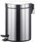 SWR Cubo de Basura con Pedal, Acero Inoxidable, Papelera Baño, Capacidad de 12L