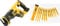 DEWALT DCS367N Brushless XR Compact Reciprocating Saw, Multi & DT2445-QZ Reciprocating Blades, One Size, Set of 12 Pieces