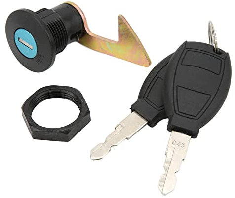 Serrure pour Top Case Moto Antivol de Coffre avec Crochets Courbes - Boîte de Rangement Valise