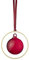 blomus 4er Set Weihnachtskugeln -KITAI- Christbaumkugeln aus Glas in einem metallischen Ring inkl. Satinband (Port)