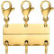 Kryzalite® Drei Reihen Layering-Halskettenverschluss, Magnetische Anziehung für 18 Karat Gold Halsketten - Einfaches, stilvolles und praktisches Verschlusssystem für Schmuck