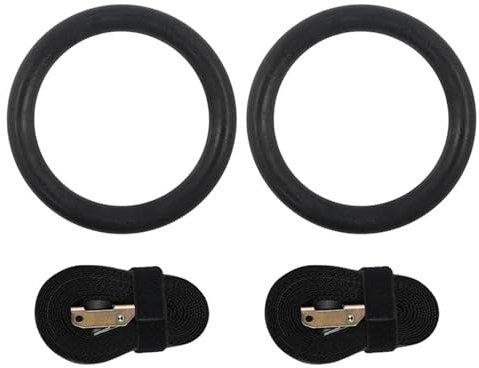 TIYGHI Gymnastikring Gym Ring Gymnastic Ring Exercise Fitness Gymnastic Rings Gym Home Sports Adjustable Fitness Pull-Ups Muscle Up Training Ring