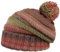 LIERYS Fauske Bommelmütze Damen/Herren - Pudelmütze mit Schurwolle - Made In Germany - Gestrickt - One Size 55-60 cm - Wollmütze in Oversize - Wintermütze Herbst/Winter Bordeaux One Size