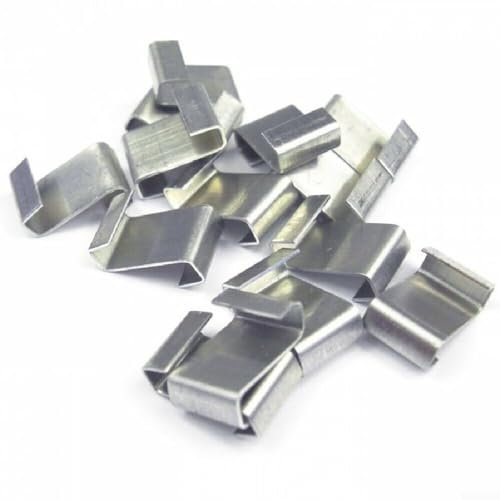 Glasgewächshaus-Clips, Edelstahl-Gewächshaus-Klemmen, Glasplatten-Befestigungsclips für Gewächshäuser (50 x Z-Clips), 50 Stück