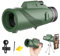 Monocular Telescope HD 80X100 HD Fernrohr Monocular Telescope Handy Fernglas objektiv FMC BAK4 Wasserdicht mit Halterung & Stativ für Klettern Vogelbeobachtung Jagd Konzert Fußballspiel Reisen
