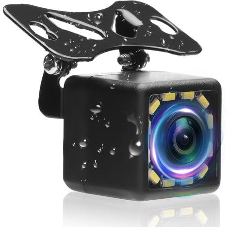 Car Backup Camera for Cars Rear View Camera Reverse Camera with 12 LED Night Vision Waterproof Reverse Camera 170°Wide View Angel for 12-24V Cars, SUV, Trucks, RV and More …