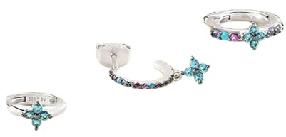 Set de 3 piercings Agatha Beloved multicolore