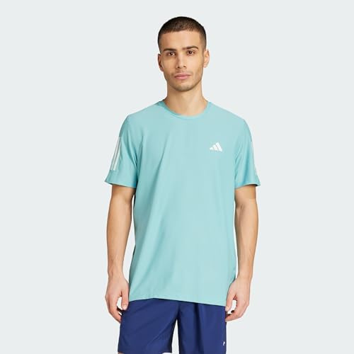adidas Herren Own the Run Tee, Mint Ton, L