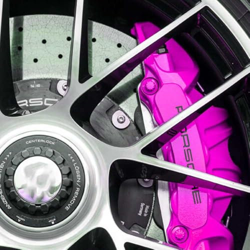 NEON PINK Caliper Paint, Drum Gloss 1K Heat Resistant, Scratch Repair & Durable Finish – 400ML Aerosol Spray for Automotive Brake Components, High-Performance and Long-Lasting Protection