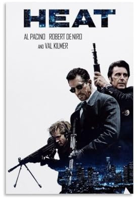 ZBSXLBNG HEAT (1995) MOVIE Poster Dekorative Malerei Leinwand Wandkunst Wohnzimmer Poster Schlafzimmer Malerei 12x18inch(30x45cm)