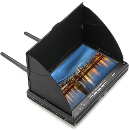 5.8G 40CH 7 Zoll LCD Bildschirm FPV Monitor mit DVR Funktion 800x480 Dual Diversity Receiver für FPV RC Drohne Quadcopter Multicopter