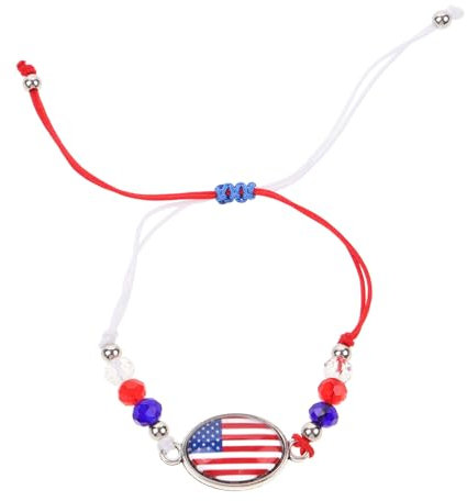 DEARMAMY Gewebtes Armband Verstellbares Armband Erste Armbänder Freundschaftsarmband Armbänder Für Patriotisches Geflochtenes Armband Mondstein Armband Nicht Seil