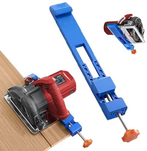 Adjustable Cutting Machine Base Guide - Precision Circular Saw Guide Rail for Electric Saws, 5.5-8.3 Inch Adjustable Positioning Clamp, Ideal for Accurate Cutting and Milling Tasks