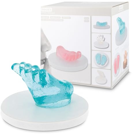 Dooky Crystal Memories 3D Handprint & Footprint, Baby Footprint Set, 3D Handprint Set, Baby Handprint Set, Baby Imprint Set, Personalised Gifts, Baby Gifts