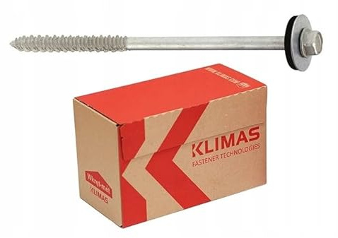 KLIMAS Sandwichplatten Selbstbohrende Schrauben für Sandwichpaneele (6,3 x 155 mm - 100 St.)
