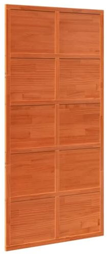 Porta del fienile in legno massello, 100 x 208 cm, robusta e naturale per interni rustici, perfetta per stile rustico e cortili