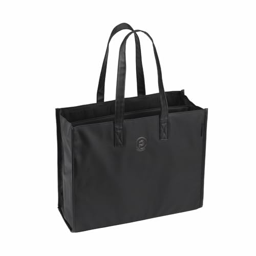 Eskadron Tasche Faux Leather Shopper Black Platinum 2025, Größe:Stück