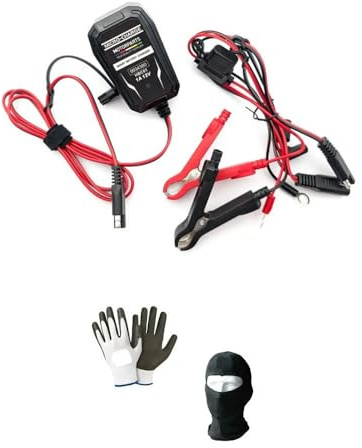 CARICABATTERIA PER MOTO SCOOTER MAXISCOOTER CARICA BATTERIE 6/12 VOLT 20W COMPATIBILE CON PEUGEOT ZENITH 50 MANTENITORE DI CARICA PER BATTERIE 2/30 Ah AMPERE AL PIOMBO/AGM/GEL/STD