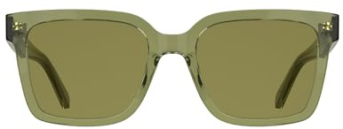 Calvin Klein Jeans CALVIN KLEIN JEANS SUNGIRL CKJ26301S - Transparent Yellow To Lime with Solid Khaki Lens