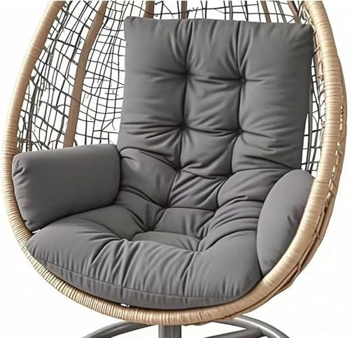 JIcloun Coussin de Chaise en Forme d'oeuf,Coussin de Chaise Suspendu,Coussin de Jardin, Coussin de Remplacement pour Chaise D'oeuf Suspendue Intérieur et Extérieur, Coussin Balancelle