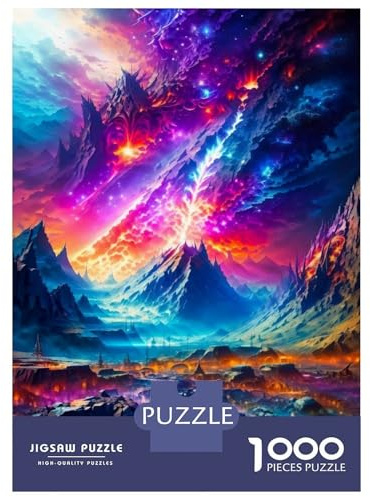 Puzzle Mit 1000 Teilen Für Teenager Strange Sky Teenager-Puzzles Familienspiel Perfekte Dekoration Geburtstagsgeschenk, Geschenke, 70x50cm/1000pcs