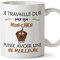 Mugffins Céramique mug Tasses de Petit déjeuner Originales - Je Travaille Dur pour Que Mon Chien puisse Avoir Une Vie Meilleure 350ml - idées de Cadeaux drôles d'a