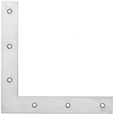 Pollmann®Baubeschläge Haustürwinkel 250 x 250 mm, hell verzinkt, 10 Stück
