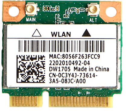 MIUSON Intel Qualcomm Atheros QCWB335 Wifi Mini Wireless Card CN-0C3Y4J For Dell DW1705