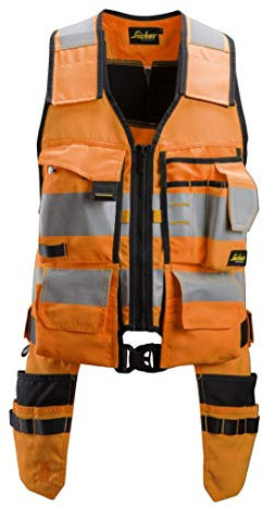 Snickers AllroundWork, High-Vis Tool Vest CL1 High Visibility Yellow/Black M