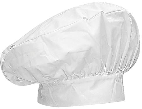 MISEMIYA Chef Gorro Forma Seta 918, Blanco, Talla ÚNICA Unisex Adulto