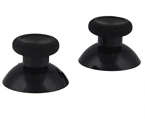 Analog Stick Thumbsticks Joystick Cap for Xbox One Controller Mushroom Cap Rubber Cover (Black)