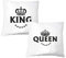 4you Design Kissen Set King & Queen – Geschenkidee für Paare z.B Sie & Ihn