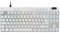Logitech G PRO X TKL RAPID Tenkeyless Wired Gaming Keyboard With Magnetic Analog Switches, Rapid Trigger Mode, Adjustable Actuation, and Customisable RGB Lighting, QWERTY UK English Layout - White