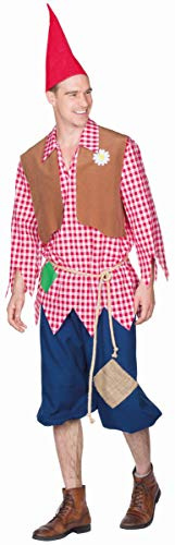 Rubie's 14460-56 Herren Kostüm Zwerg Wichtel Zipfelmütz Märchen Fasching Karneval (56), Multi-Colored