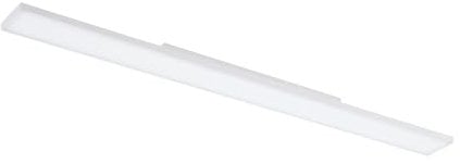 EGLO Deckenleuchte Turcona, LED Panel aus Metall und Kunststoff, rahmenlose Deckenlampe in weiß, Deckenbeleuchtung wamweiß, Flurlampe Decke 120 x 10 cm