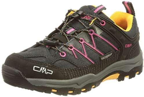 CMP Kinder Rigel Low Trekking Shoe Wp, Antracite-Bouganville, 33