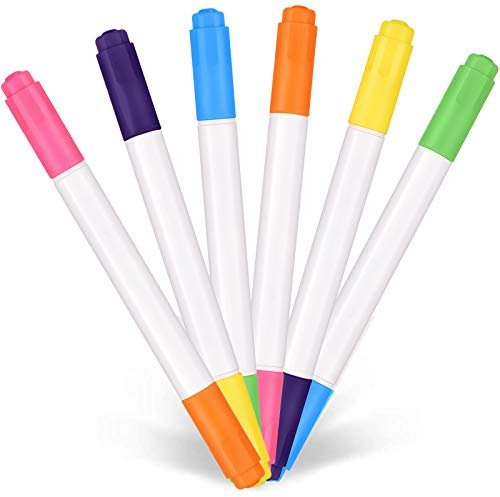 Outus 24 Stück Doppelseitige Neon Marker für LED Board, Schreiben, Zeichnen, Kunst und Handwerk