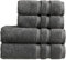 Christy Chroma Bath Towel Set | Set of 4 | 2 Bath 2 Hand | Highly Absorbent Heavyweight 675GSM | Bold and Bright | Soft Smooth Bathroom Shower Towels | 100% Cotton | Sustainably Made | Ash Grey