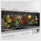 mySPOTTi Fixy - Selbstklebende Küchenrückwand (einfache Montage, alle Untergründe, Premium Digitaldruck)(280 x 60 cm, Fresh Spice)