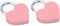 Schloss Mit Schlüssel Liebesschloss Mit Gravur, Mini Schloss Vintage Mini-schloss Liebesschloss, Kofferschloss Mit Schlüssel 30x39mm(rosa)