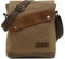Sechunk Schultertaschen aus Segeltuch, Umhängetasche, Kuriertasche, Tagesrucksack für Damen und Herren，Armee Grün