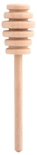 50 pz/set Mestolo Di In Legno, Cucchiai Di Bacchetta Di Agitatore Per Per , Sciroppo, Melassa O Qualsiasi Liquido Viscoso(Take Honey King 10.5CM)