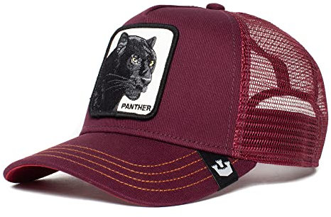 Goorin Bros. The Farm Trucker-Kappe aus Netzstoff für Damen und Herren, Maroon (der Panther), Einheitsgröße