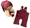 LICHENGTAI Neugeborenes Baby Fotografie Requisite Outfits mit Bär Puppe, Neugeborene Stricken Knopf Spielanzug Baby Photo Prop Outfits Kleidung Baby Overalls Baby Fotoshooting Kostüm