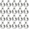 Sewroro 20 Stücke 150 Ml Transparente Birne Flasche Durchsichtige Plastikflasche Runde Birne Form Flasche Befüllbare Glühbirne Behälter Schraubverschluss Leere Flasche (Zufällige