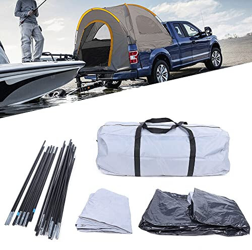 Outdoors LKW-Zelt Pickup Truck Zelt LKW Bett Zelt Outdoor Camping Familie Tourist Angeln Picknick Reise Markisen Autozelt für 2-3 Personen